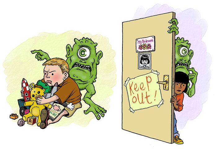 illustration for an article about jealousy